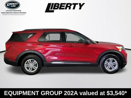 Rapid Red Metallic Tinted Clearcoat 2024 Ford Explorer XLT