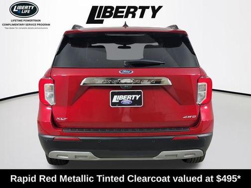 Rapid Red Metallic Tinted Clearcoat 2024 Ford Explorer XLT