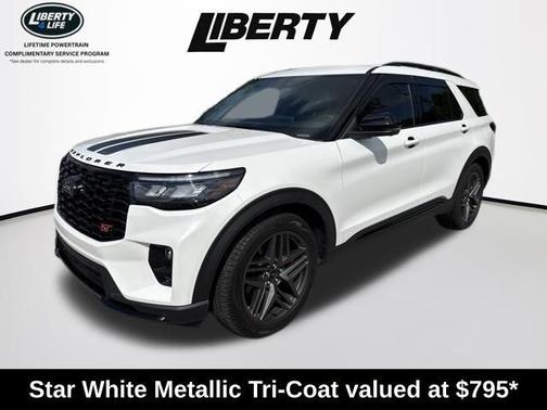 Star White 2025 Ford Explorer ST