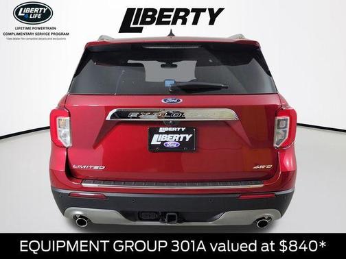 Rapid Red Metallic Tinted Clearcoat 2024 Ford Explorer Limited