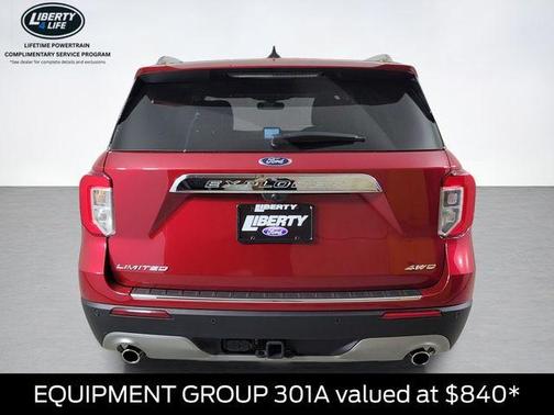 Rapid Red Metallic Tinted Clearcoat 2024 Ford Explorer Limited