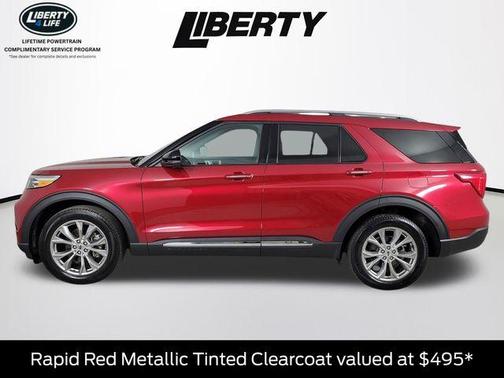 Rapid Red Metallic Tinted Clearcoat 2024 Ford Explorer Limited