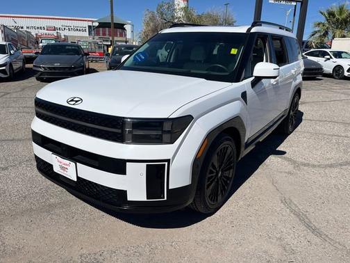 White 2025 Hyundai SANTA FE HEV Calligraphy