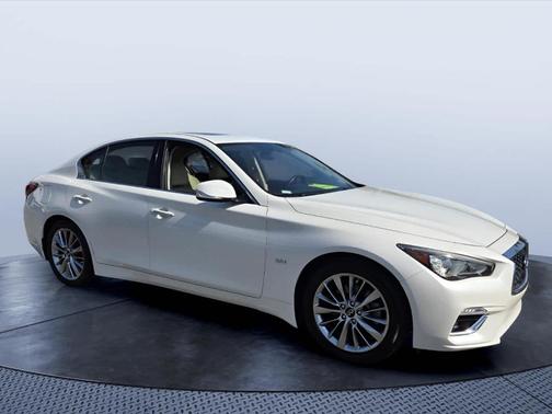 Majestic White 2020 INFINITI Q50 3.0t LUXE