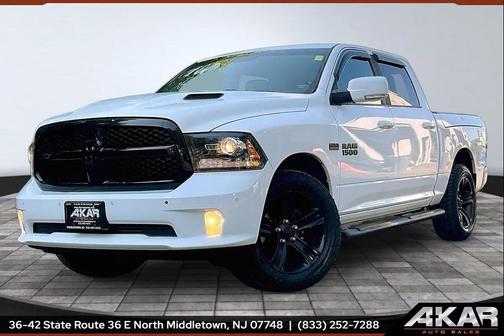 Bright White Clearcoat 2018 RAM 1500 Night Crew Cab 4x4 5'7' Box