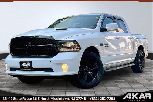 Bright White Clearcoat 2018 RAM 1500 Night Crew Cab 4x4 5'7' Box