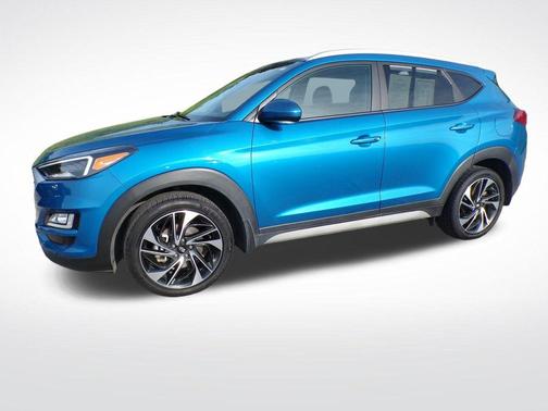 Aqua Blue 2020 Hyundai TUCSON Sport