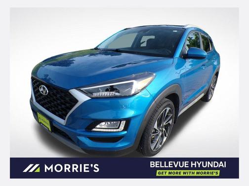 Aqua Blue 2020 Hyundai TUCSON Sport