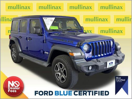 Ocean Blue Metallic Clearcoat 2018 Jeep Wrangler Unlimited Sport