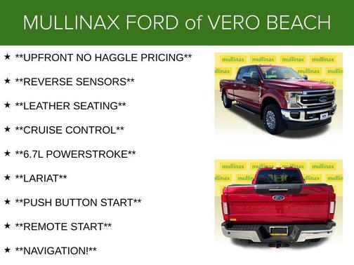 Red Metallic 2021 Ford F-350 Lariat