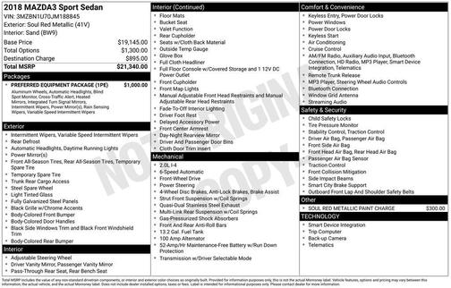 2018 Mazda Mazda3 Sport