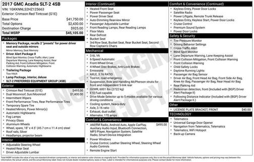 2017 GMC Acadia SLT-2