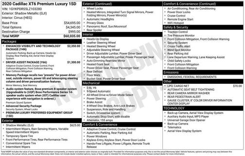 2020 Cadillac XT6 Premium Luxury AWD