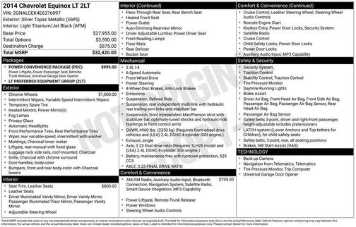 2014 Chevrolet Equinox 2LT