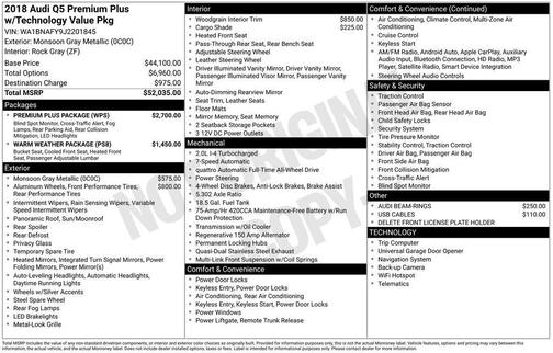 2018 Audi Q5 2.0T Premium