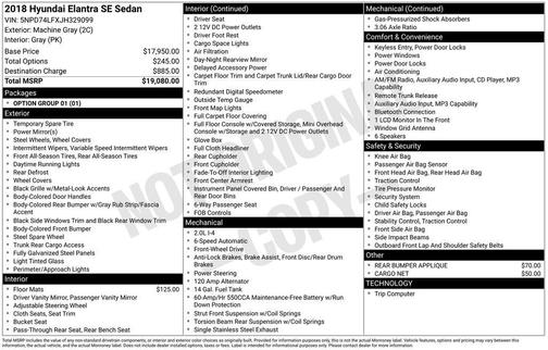 2018 Hyundai ELANTRA SE