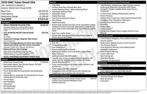 2020 GMC Yukon Denali