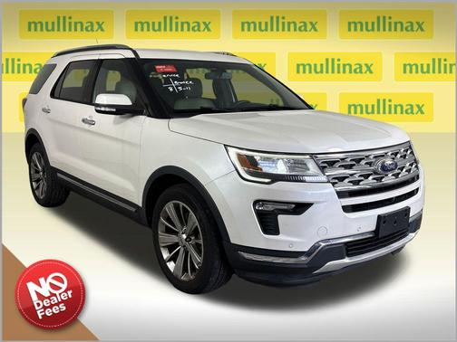 White Platinum Clearcoat Metallic 2018 Ford Explorer Limited