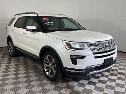 White Platinum Clearcoat Metallic 2018 Ford Explorer Limited