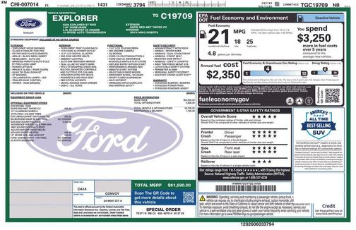 Rapid Red Metallic Tinted Clearcoat 2026 Ford Explorer ST