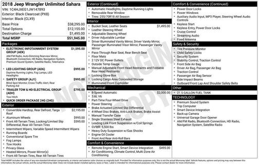 2018 Jeep Wrangler Unlimited Sahara