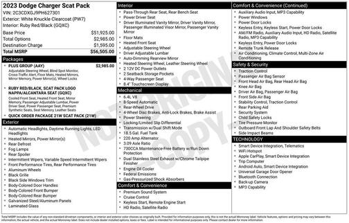 2023 Dodge Charger R/T Scat Pack