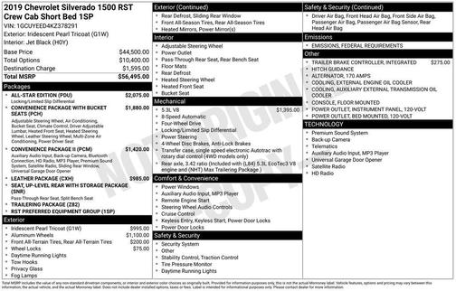 2019 Chevrolet Silverado 1500 RST