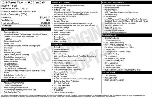 2019 Toyota Tacoma SR5