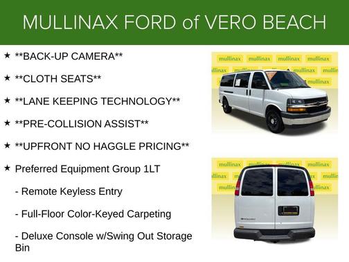 Summit White 2019 Chevrolet Express 3500 LT