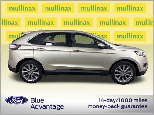 White Gold 2018 Ford Edge Titanium