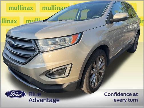 White Gold 2018 Ford Edge Titanium
