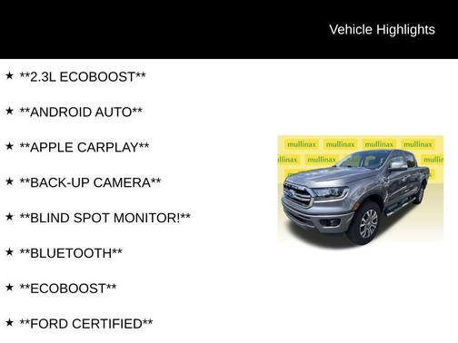 Gray Metallic 2021 Ford Ranger LARIAT