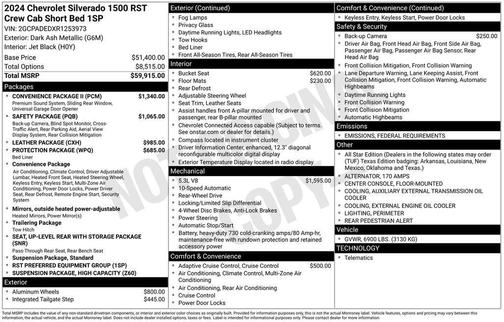 2024 Chevrolet Silverado 1500 RST