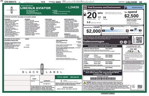 2020 Lincoln Aviator Black Label AWD