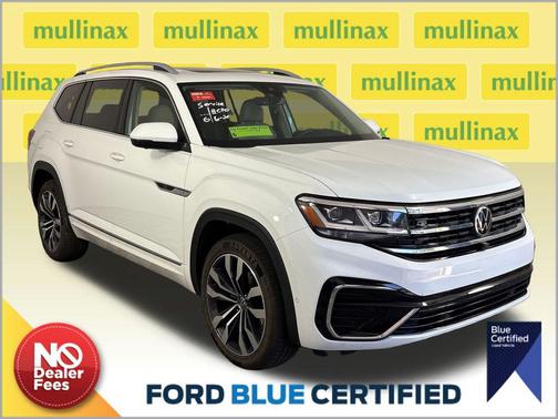 Pure White 2021 Volkswagen Atlas 3.6L SEL Premium
