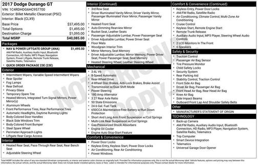 2017 Dodge Durango GT