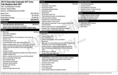 2019 Chevrolet Colorado WT