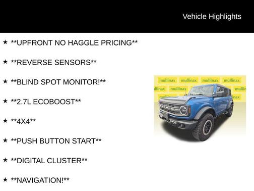 2023 Ford Bronco Black Diamond
