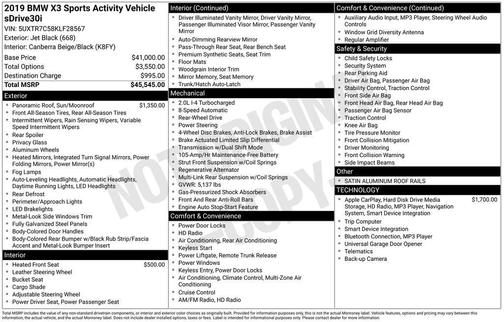 2019 BMW X3 sDrive30i