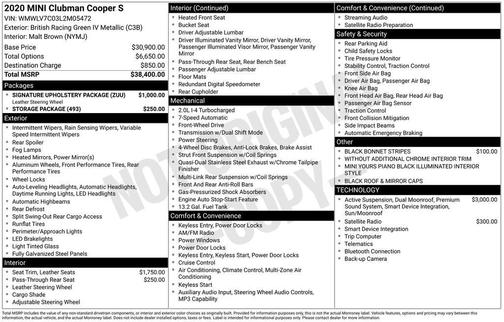 2020 MINI Clubman Cooper S