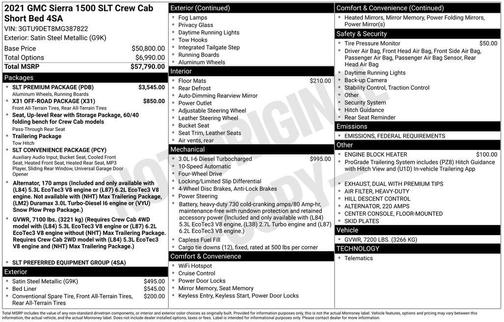 2021 GMC Sierra 1500 SLT