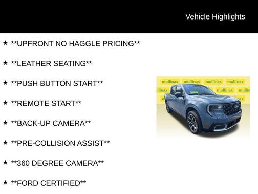 Azure Gray Metallic Tri-Coat 2025 Ford Maverick Lariat