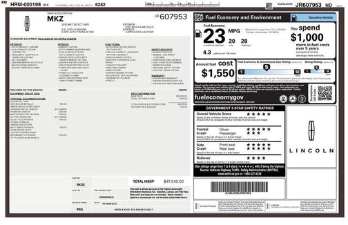 2018 Lincoln MKZ Select