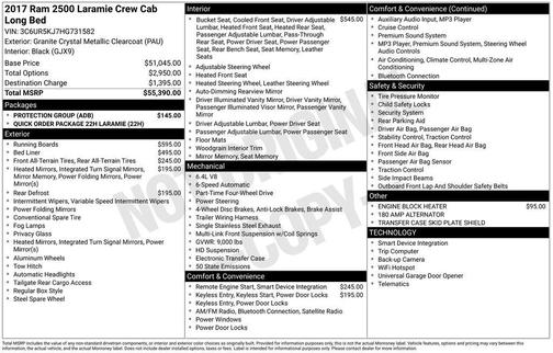 2017 RAM 2500 Laramie