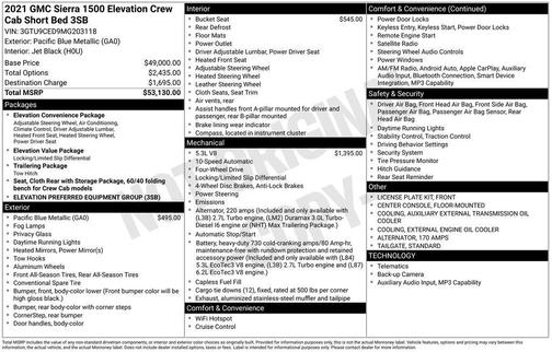 2021 GMC Sierra 1500 Elevation