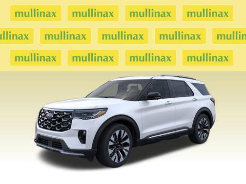 White Metallic 2026 Ford Explorer Platinum