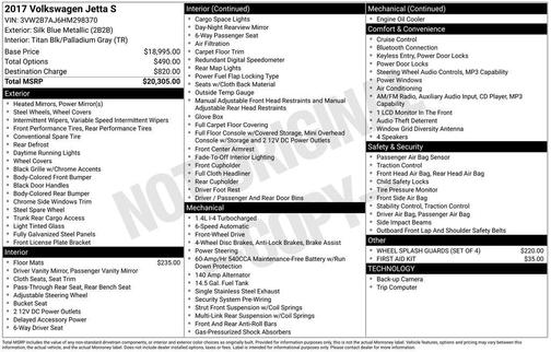 2017 Volkswagen Jetta 1.4T S
