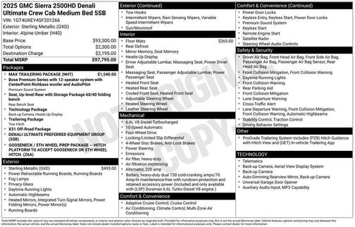2025 GMC Sierra 2500 Denali Ultimate