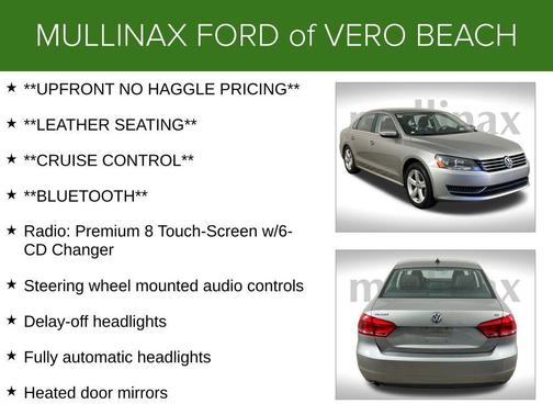 2012 Volkswagen Passat 2.5 SE