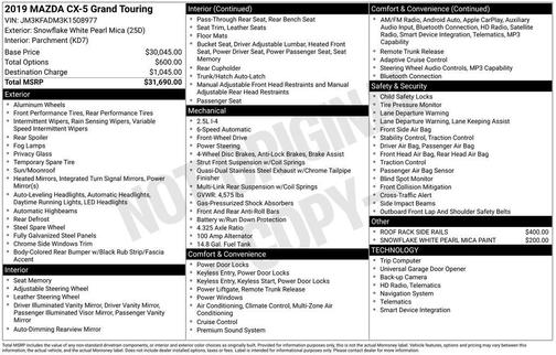 2019 Mazda CX-5 Grand Touring